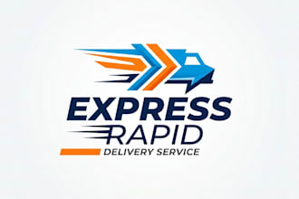 design a fast and professional delivery service company logo