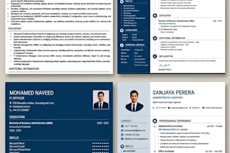 do professional resume writing and CV design service
