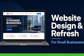 design or refresh your small business website or landing page