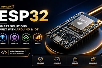 develop your esp32 arduino programming and iot solution