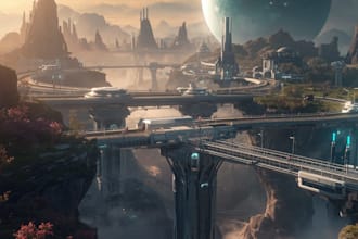 draw sci fi illustration and sci fi sci fi illustration