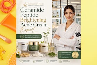 formulate skincare creams with peptides and ceramides