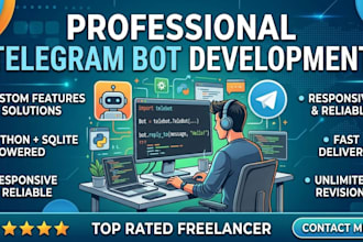 build a powerful python telegram bot with sqlite database