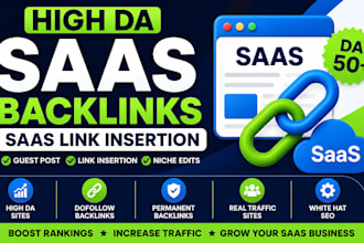 do saas backlinks and saas link insertion on high da sites