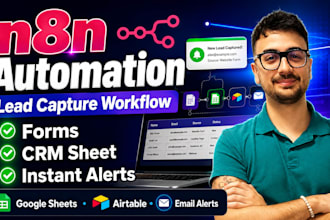 connect forms to google sheets CRM with n8n alerts