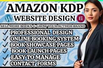 amazon kdp website kdp book website book marketing website author website design