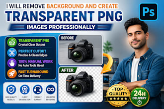 remove background and create transparent png images professionally