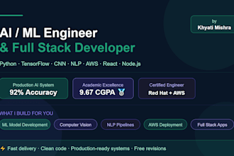 build  a custom ml model or ai solution in python with full deployment