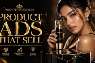 create luxury product ads and premium social media designs