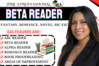 beta reader, memior, romance, fantasy, sci fiction, nonfiction, christian book