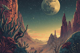 make sci fi illustration and sci fi sci fi illustration art