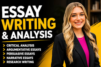 do critical analysis, argumentative, rhetorical, persuasive and narrative essay