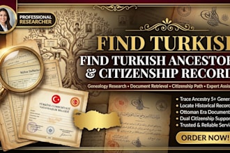 find turkish ancestors and genealogy records for citizenship