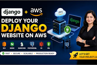 deploy your django python website to AWS ec2 with SSL, postgres, nginx
