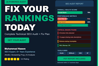 do a complete ai powered SEO audit and fix strategy for your website