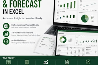 build financial models and forecast in excel