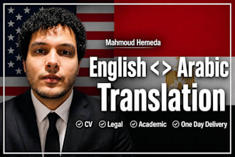 provide professional english arabic translation