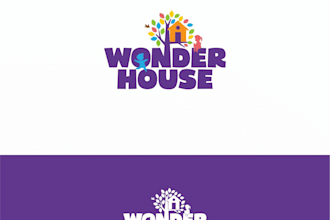 create custom balloon logo design with bunting and party elements