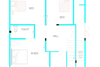 be your architect for 2d floor plan drawing in autocad