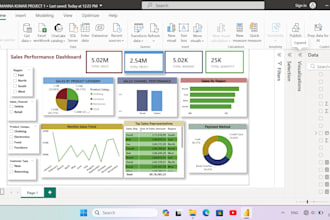 do data analysis in excel and power bi