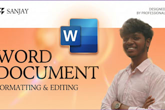 professionally format and edit word documents