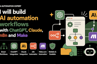 build ai automation workflows with chatgpt, claude, n8n and make
