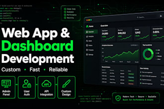 build a custom web app or dashboard for your business