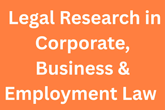 proivde academic support in legal research for corporate law