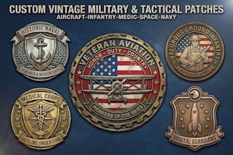 design do stunning military patch, logo and badge