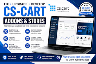fix upgrade and develop cs cart addons and stores