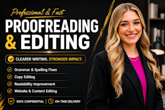 proofread and edit english documents fast