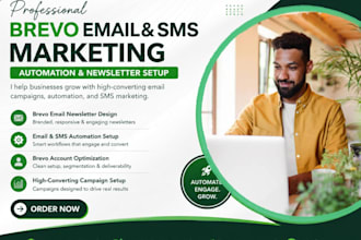 setup brevo email automation campaigns CRM workflows and newsletters