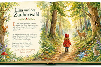 erstelle eine professionelle kinderbuch illustration in aquarell