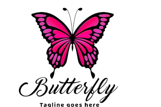 design a modern butterfly logo for your brand