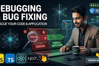 debug and fix javascript, react, next js, and typescript bugs fast