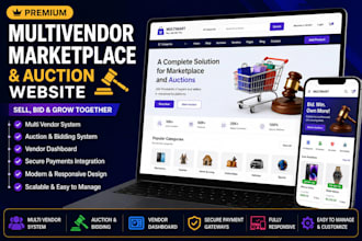 create multivendor marketplace and auction website