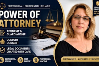 draft power of attorney, affidavit, guardianship agreement and custody consent