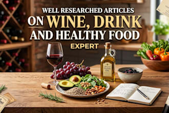 write article on wine, drink and food blog