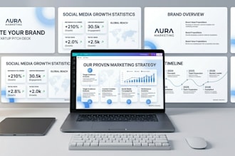 create clean canva presentations and slides