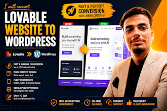 convert lovable website to wordpress