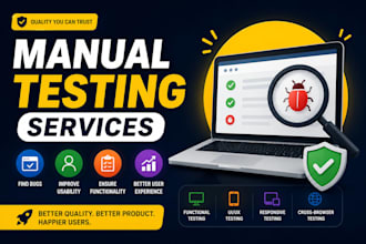 do professional manual testing and website QA testing