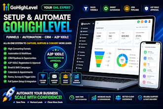 setup gohighlevel funnel automation a2p 10dlc SMS approval pipeline CRM
