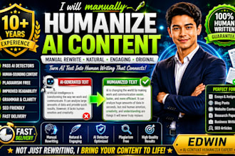 manually humanize ai content to pass ai detectors professionally