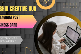 do professional instagram posts and business cards