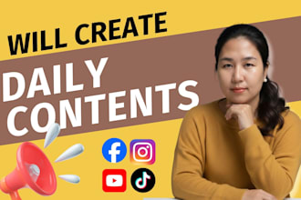 create daily contents and schedule your posts