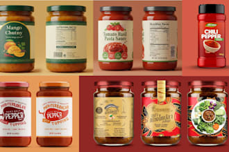 create seasoning, herbs, spice, rub, pikliz, salsa jar dips, pepper label design