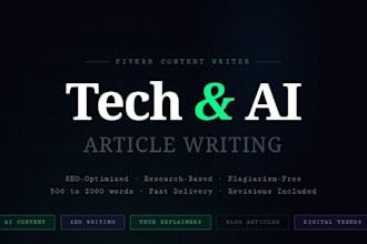 write engaging tech and ai articles for your blog or website