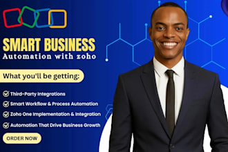 automate your business processes and sales with zoho one