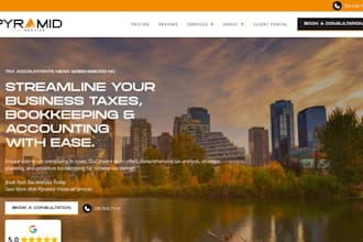 build squarespace bookkeeping website accounting website tax advisor cpa website