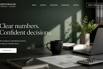 build squarespace accounting website bookkeeping website tax advisor cpa website